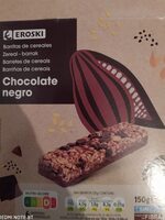 Barritas de cereales chocolate negro