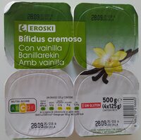 Bífidus cremoso. Con vainilla
