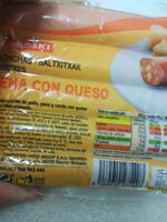 Salchichas viena con queso