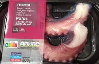 Pulpo cocido patas