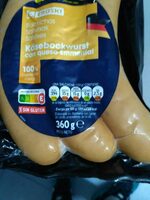 Salchichas käsebockwurst con queso emmental