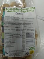 Anacardo crudo