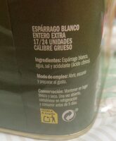 Esparrago blanco extra grueso