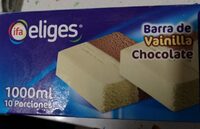 Barra de vainilla y chocolate