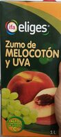 Zumo de melocotón y uva