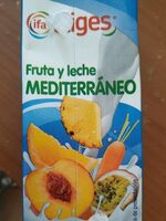 Fruta y leche mediterráneo