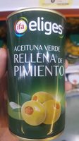 Aceitunas verdes rellenas de pimiento