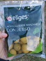 Aceituna verde manzanilla con hueso