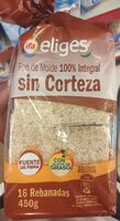 Pan de molde 100% integral sin corteza