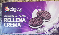 Galletas al cacao rellena crema
