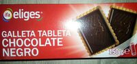 Galleta tableta chocolate negro