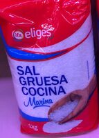 Sal gruesa cocina marina