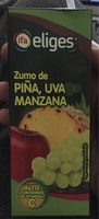 Zumo de piña, uva, manzana