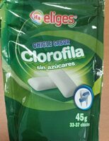 Chicle sabor clorofila sin azucares