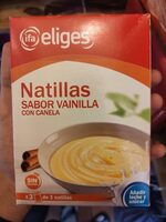 Natillas sabor vainilla con canela