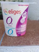 Yogur desnatado sabor fresa edulcorado