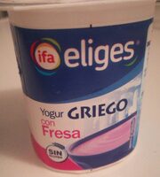 Yogur griego con fresa