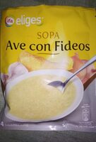Sopa de ave con fideos