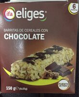 Barritas de cereales con chocolate