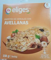 Barrita de cereales con avellanas