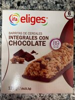 Barritas de cereales integrales con chocolate