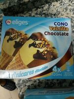 Cono de vainilla y chocolate