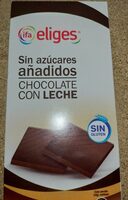 Chocolate con leche sin azúcares añadidos