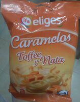 Caramelos toffee y nata