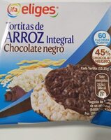 Tortitas de arroz integral chocolate negro