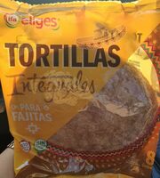 Tortillas integrales para fajitas 8 unidades - Eliges - 320g