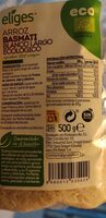 Arroz basmati blanco largo ecológico
