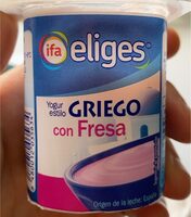 Yogur griego con fresa