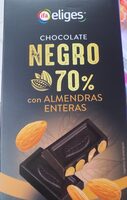 Chocolate negro 70% con almendras enteras