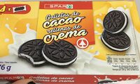 Galletas de cacao rellenas de crema