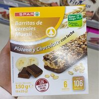 Barritas de cereales muesli