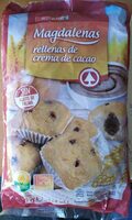 Magdalenas rellenas de crema de cacao