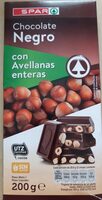 Chocolate negro con avellanas enteras