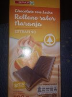 Chocolate con leche relleno sabor naranja