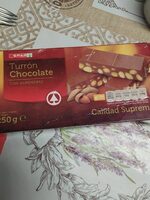 Turrón chocolate con almendras