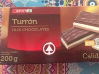 Turrón tres chocolates