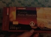 Turrón nata nueces