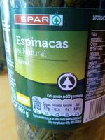 Espinacas al natural