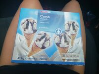 Cono helado sabor a nata