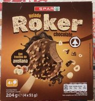Helado roker chocolate con avellanas
