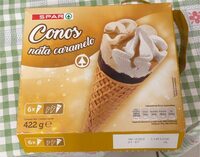 Conos nata caramelo