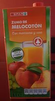 Zumo de melocotón con manzana y uva