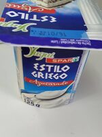 Yogur estilo griego azucarado