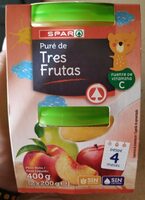 Puré de tres frutas