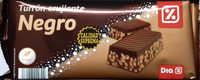 Turrón crujiente negro
