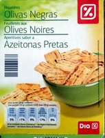 Biscuits feuilletés aux olives noires